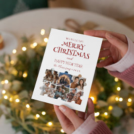 God jul Puzzle Anpassningsbar Collage Foton Julkort