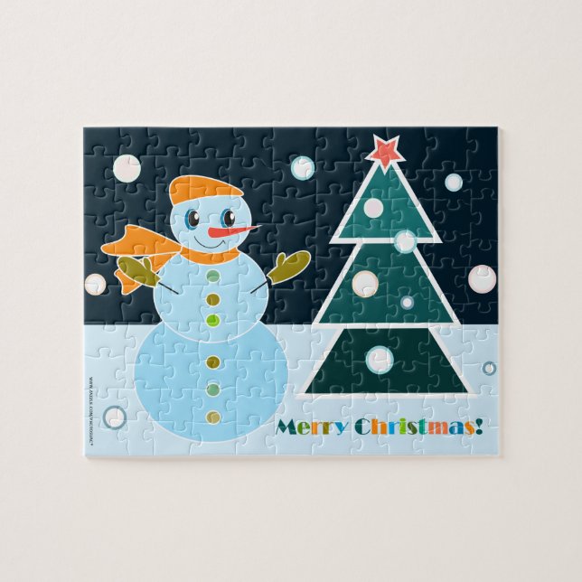 God jul Puzzle Pussel (Horisontell)