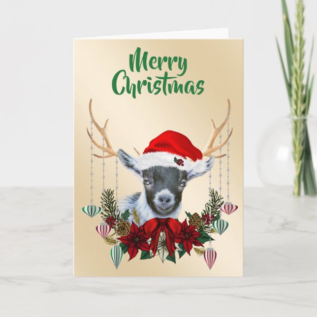 God jul Pygmy Goat Kid Kort (Framsida)