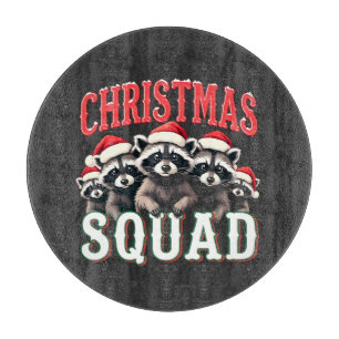 God jul Raccoon Santa Hat Älskare
