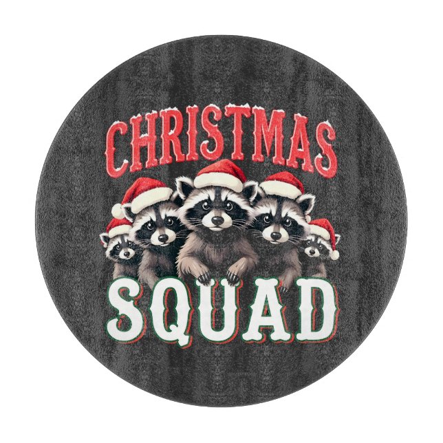 God jul Raccoon Santa Hat Älskare (Framsidan)