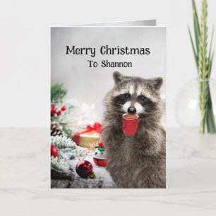 God jul Raccoons eget namn Humor Kort