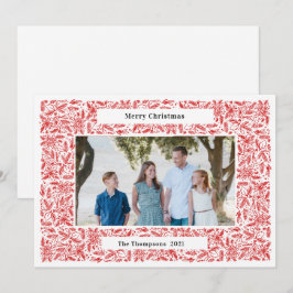 God Jul Ram Julfirande Röd Julkort