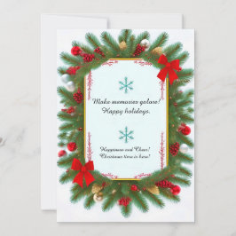 God jul Ram med Gräs Grenar Julkort