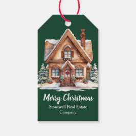 God jul Real Gods Company Grönt Anpassningsbar   Presentetikett