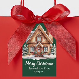 God jul Real Gods Company Grönt Anpassningsbar   Presentetikett