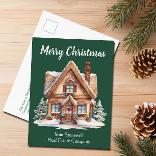 God jul Real Gods Company Grönt Home Helg Vykort