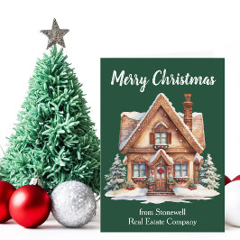God jul Real Gods Company Home Grönt Helgkort