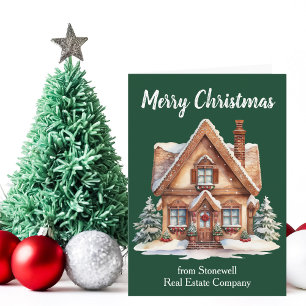 God jul Real Gods Company Home Grönt Helgkort
