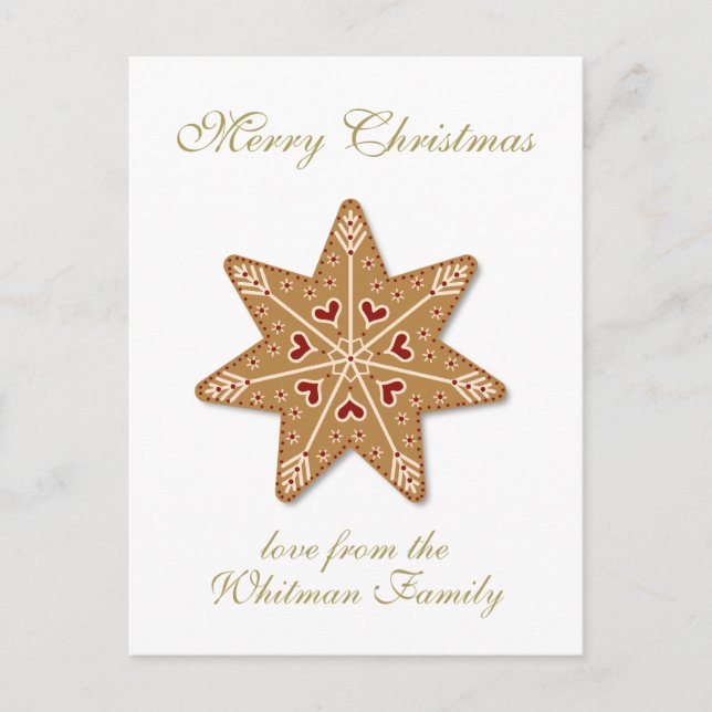 God jul Recept Photo Helg Vykort (Framsida)