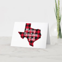 God jul Red and Black Buffalo Play Texas Helgkort