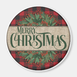 God jul Red and Black Play Magnet