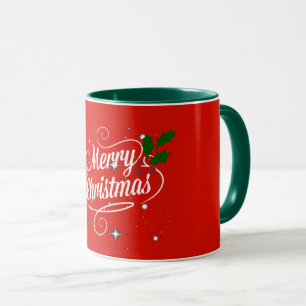 God jul Red and Grönt Mugg