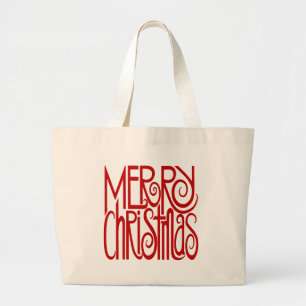 God jul Red Bag Jumbo Tygkasse