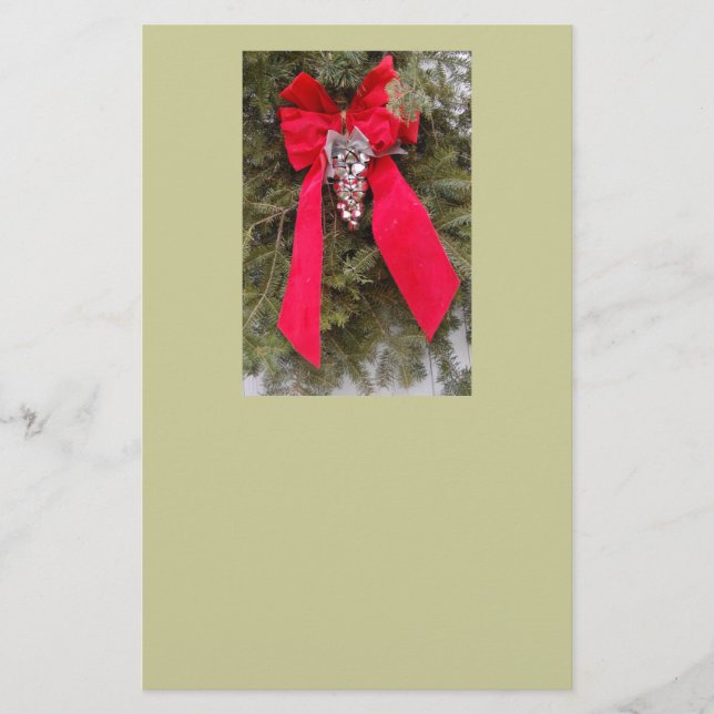 God jul Red Bow Brevpapper (Framsida)