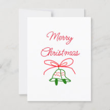 God jul Red bow grönt jingle klockor snyggt