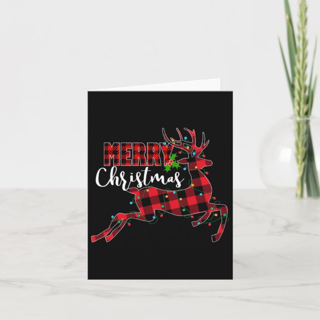 God jul Red Buffalo Play julrener SA Kort (Framsida)