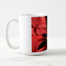 God jul Red Curly Poinsettia Kaffemugg
