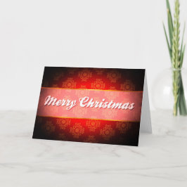 God jul Red Elegant Modern Helgdag Kort