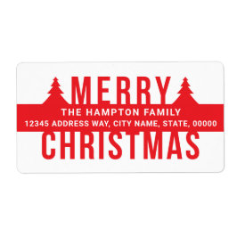 God jul Red Gräs Adress Fraktsedel