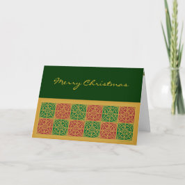 God jul Red Grönt Anpassningsbar Cards Helgkort