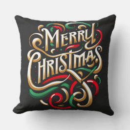 God jul Red Grönt Guld Kudde