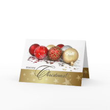 God Jul. Red Guld Baubles