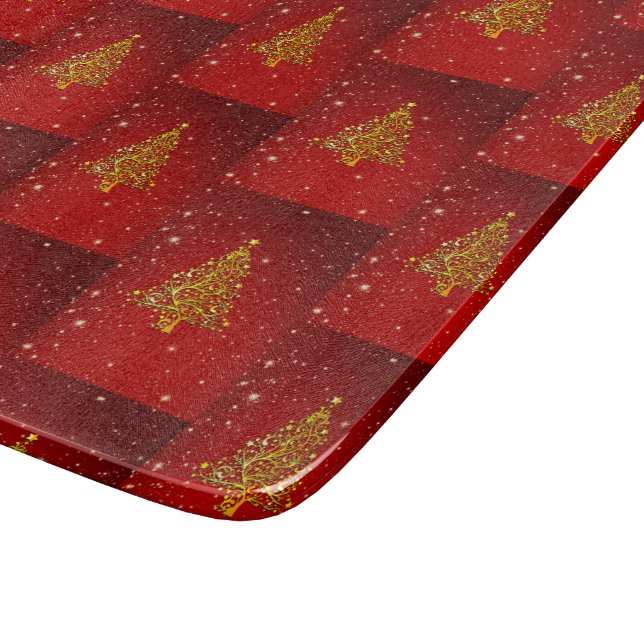 God jul Red Guld Träd Stars (Hörn)