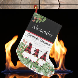 God jul Red Hat Plagt Gnome Liten Julstrumpa