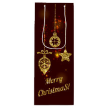 God jul Red Helgdag Glitter mousserande