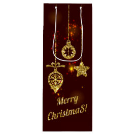 God jul Red Helgdag Glitter mousserande