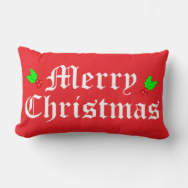 God jul Red Helgdag Pillow Lumbarkudde