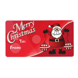 God jul Red Jultomten Gift Märkres Fraktsedel