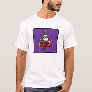 God jul Red Jultomten Julgran T Shirt