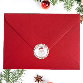 God jul Red Jultomten Runt Klistermärke