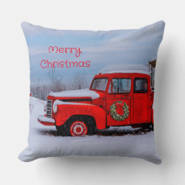 God jul Red Lastbil Land Festive Kudde