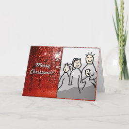 God jul Red med Photo Helgkort