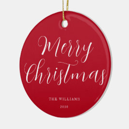 God jul Red Minimalist Julgransprydnad Keramik