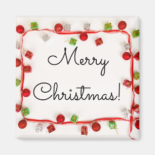 God jul Red och Grönt Ornaments Magnet