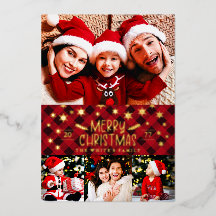 God jul Red Play Guld Snöflingor 4 Foto