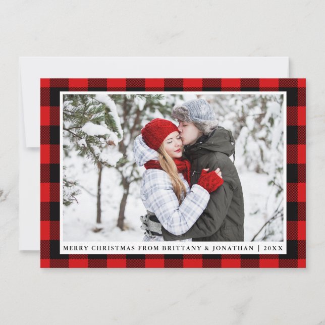 God jul Red Play par Photo Card Julkort (Framsida)
