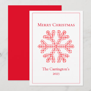 God jul Red Play Snowflake Rustic
