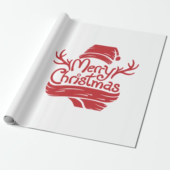 God jul red presentpapper (Utrullad)
