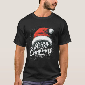 God jul Red Santa Hat Julafton Family Matching T Shirt