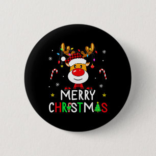 God jul Red Santa Hat Reindeer Julafton Family Knapp