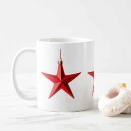 God jul Red Star dekoration-foto Kaffemugg
