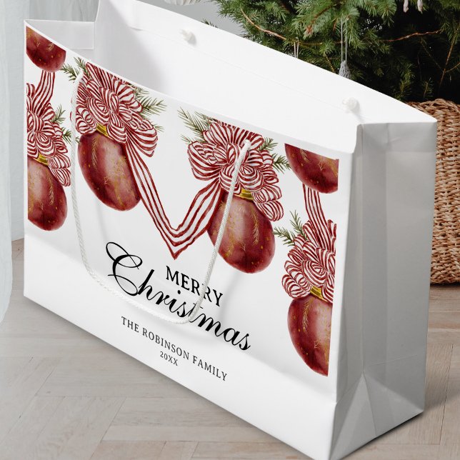 God jul Red Stripe Ornament Helgdag (Skapare uppladdad)