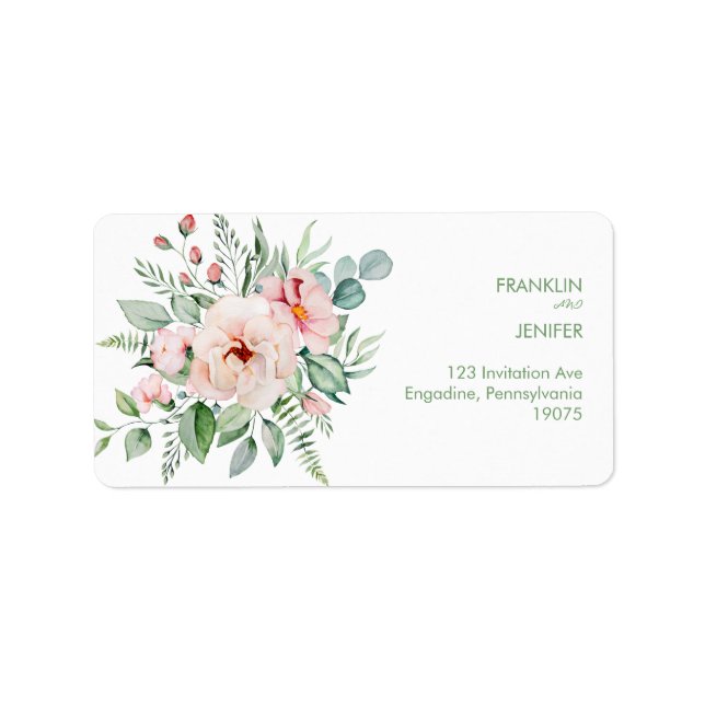 God jul | Red Typography Adressetikett (Framsidan)