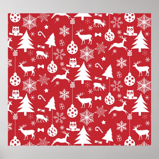 God jul: Red Vintage Collection Poster (Framsidan)