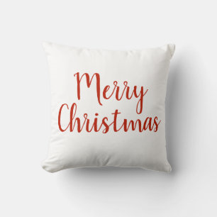 God jul Red White Helgdag Kudde